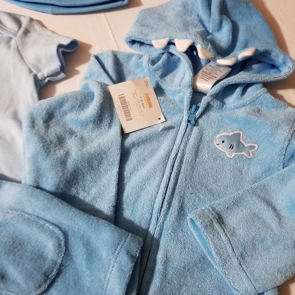 Gymboree Hello Submarine 6-12 month NWT Pants, bodysuit, hoodie & hat. Hat has f - Picture 5 of 5